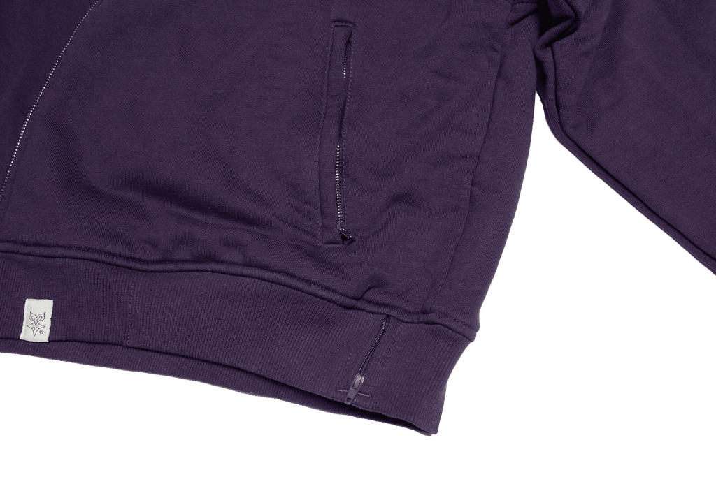 Covert Zip Up - Dark Purple